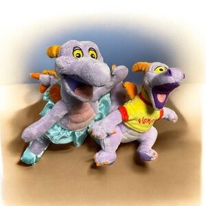 Disney Theme Park Edition Epcot Figment Ballerina Plush Stuffed Toy 9”